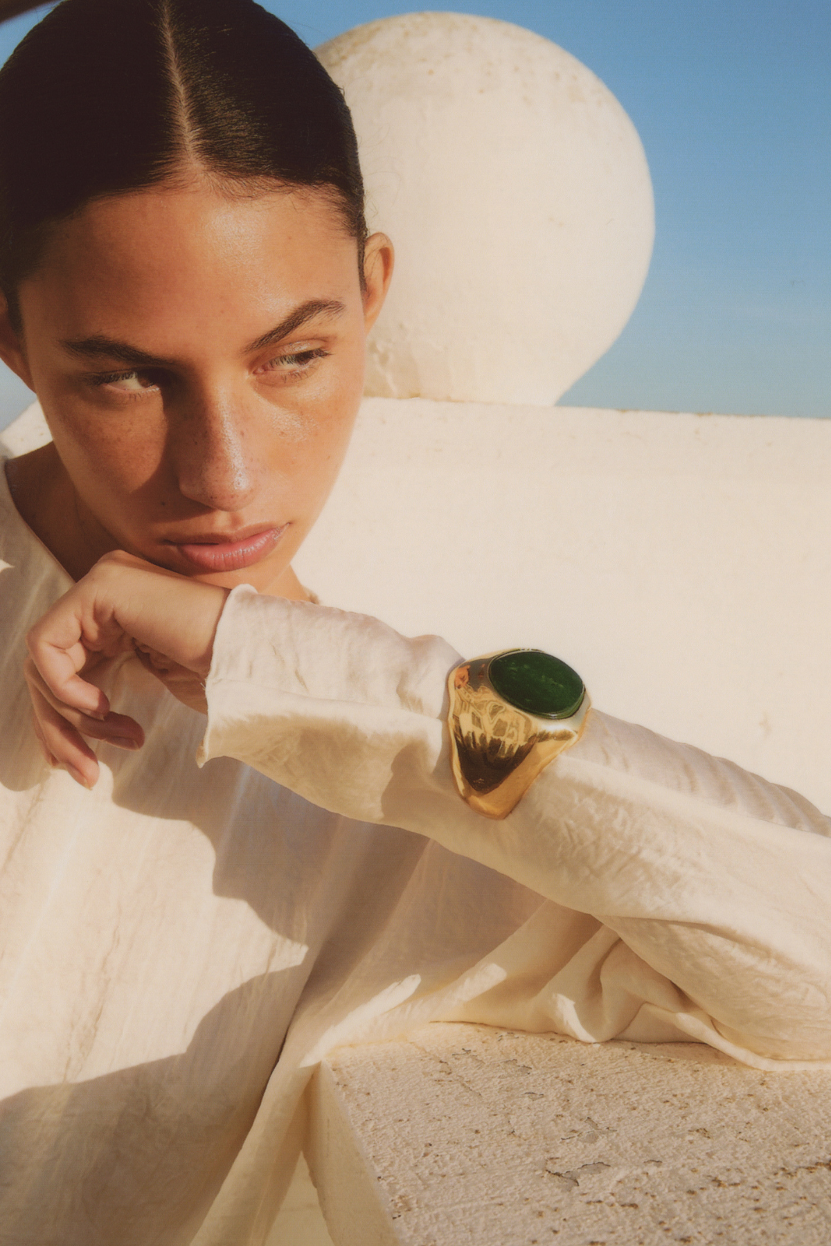 BALI GREEN GOLD BRACELET