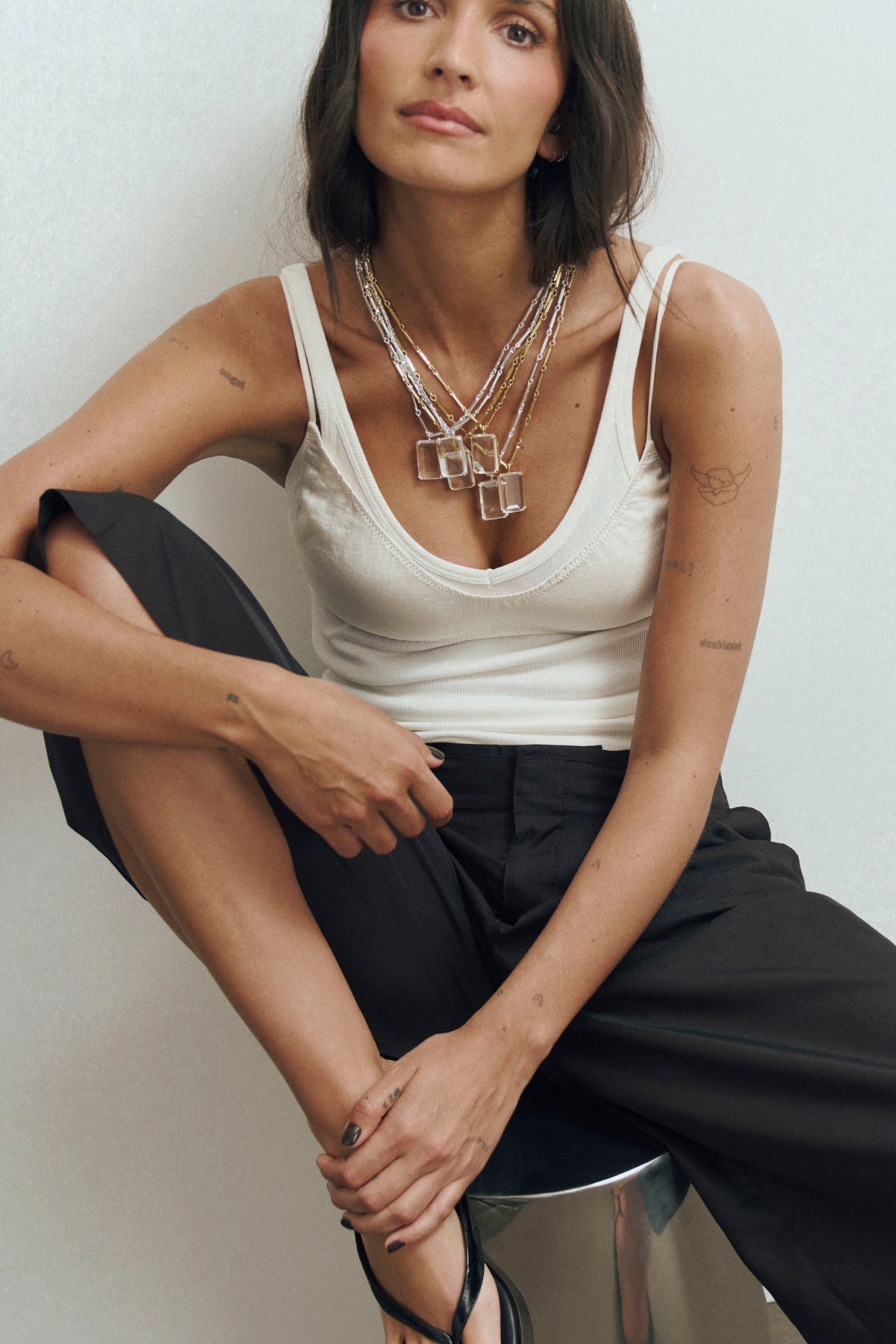 LUCHI SILVER NECKLACE