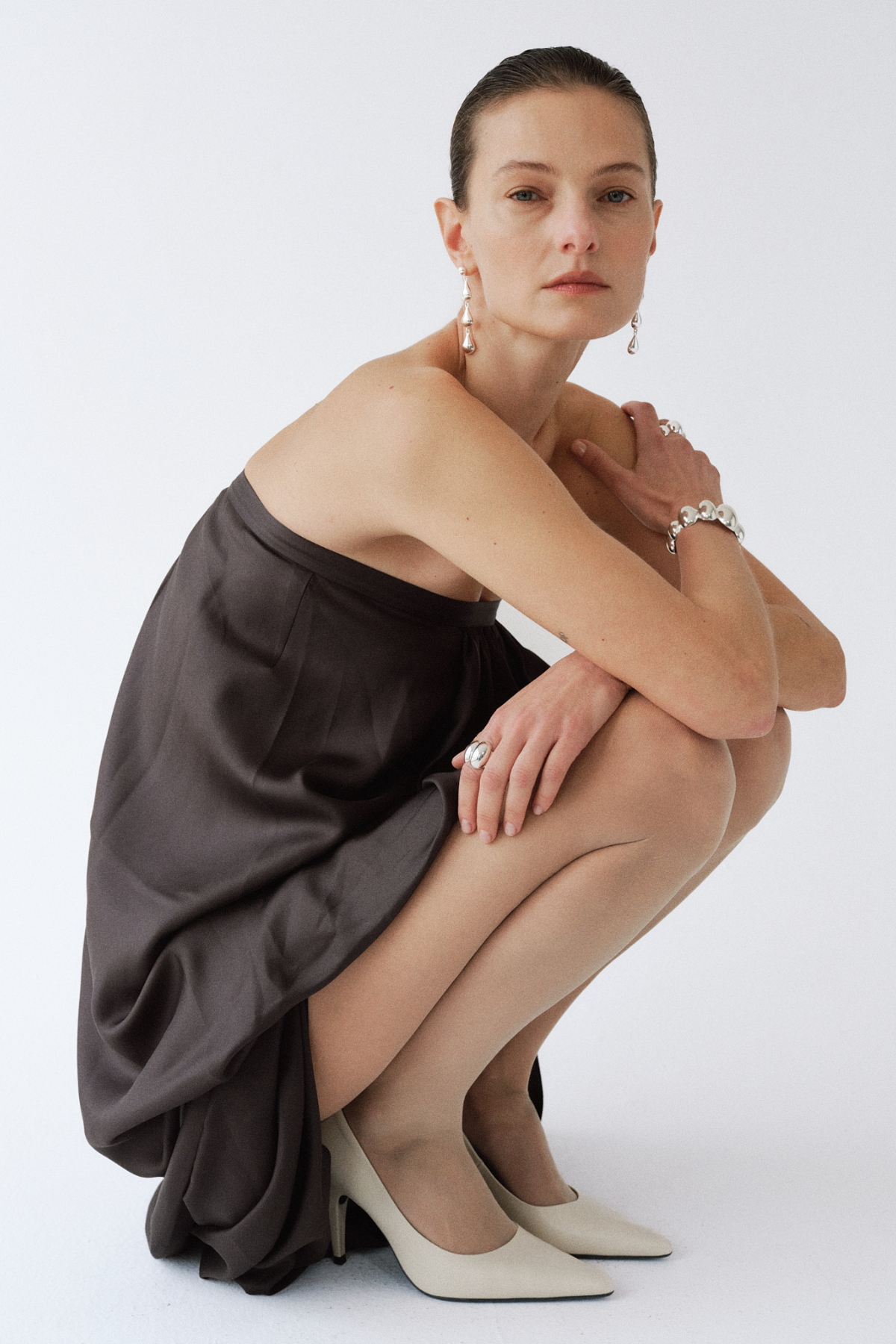 FARAH SILVER EARRINGS