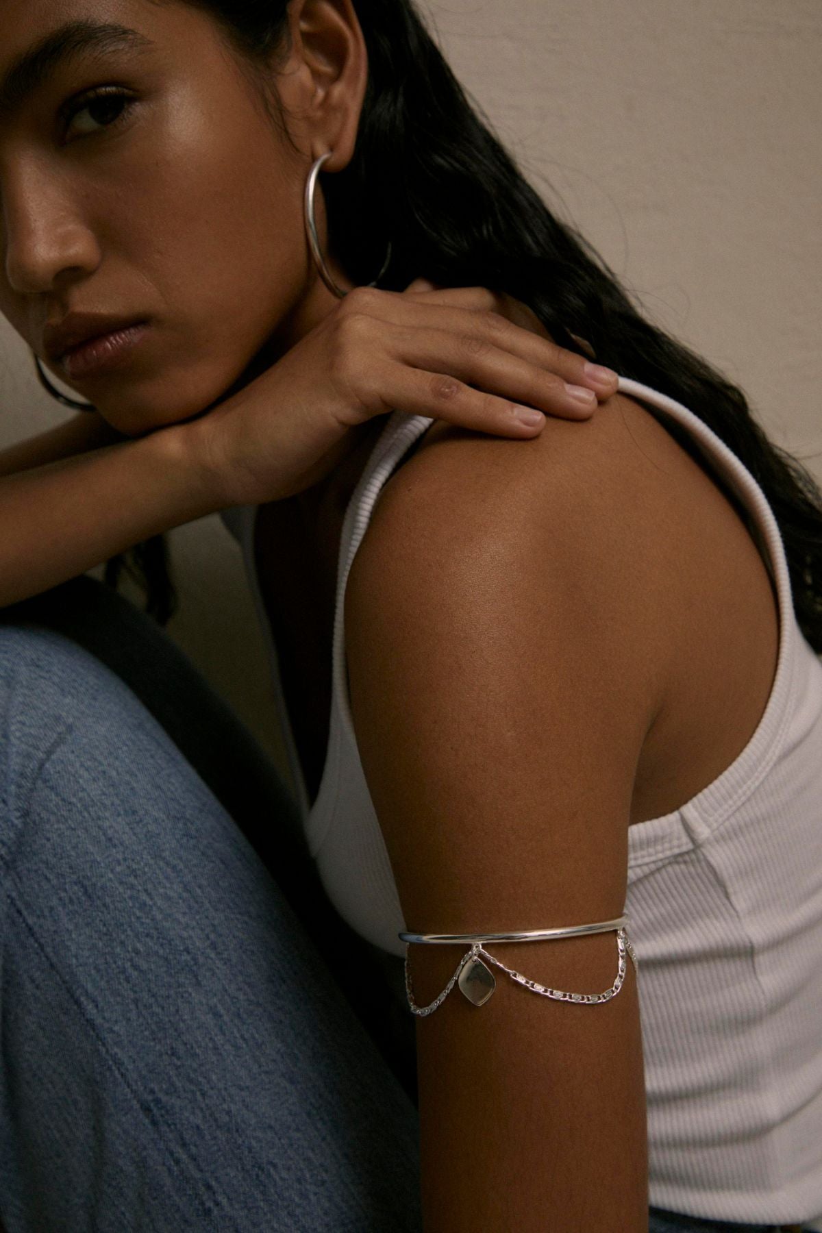 CAMELIA SILVER BRACELET