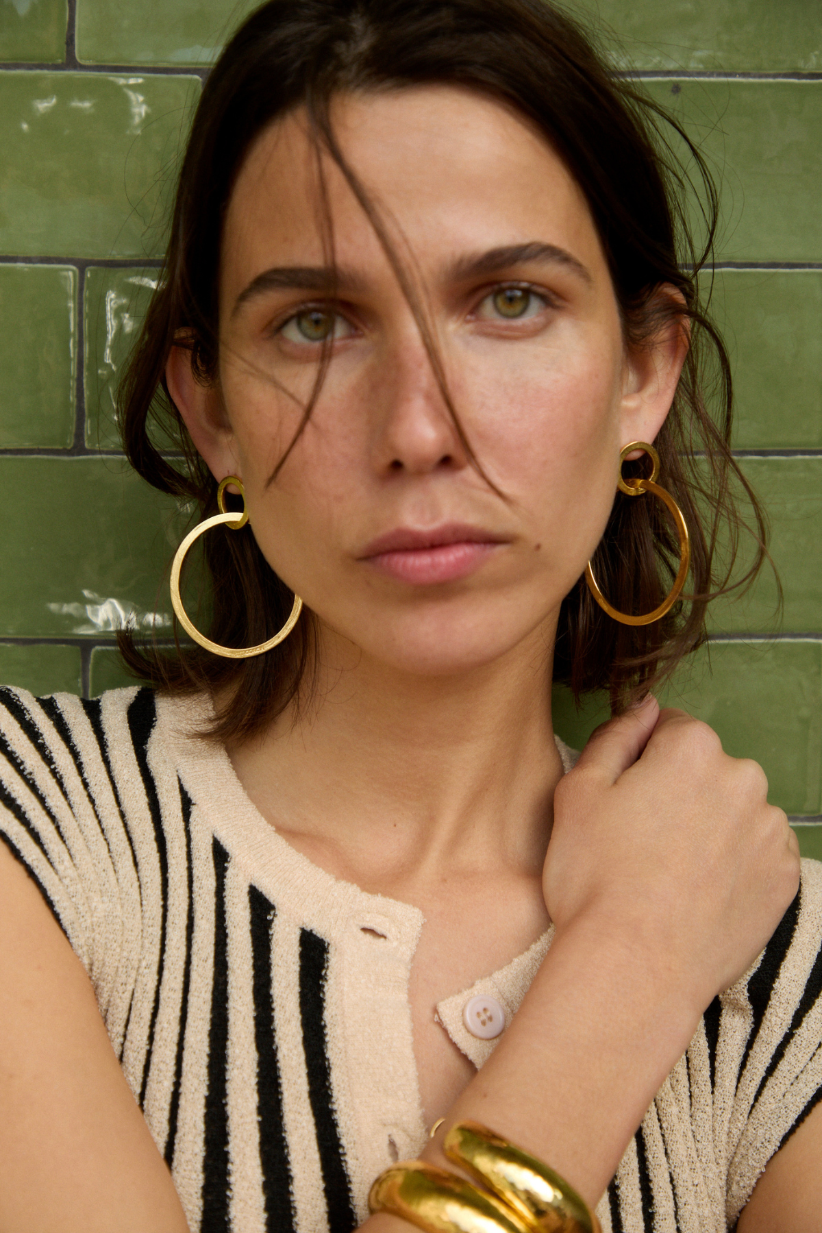 POLE GOLD EARRINGS