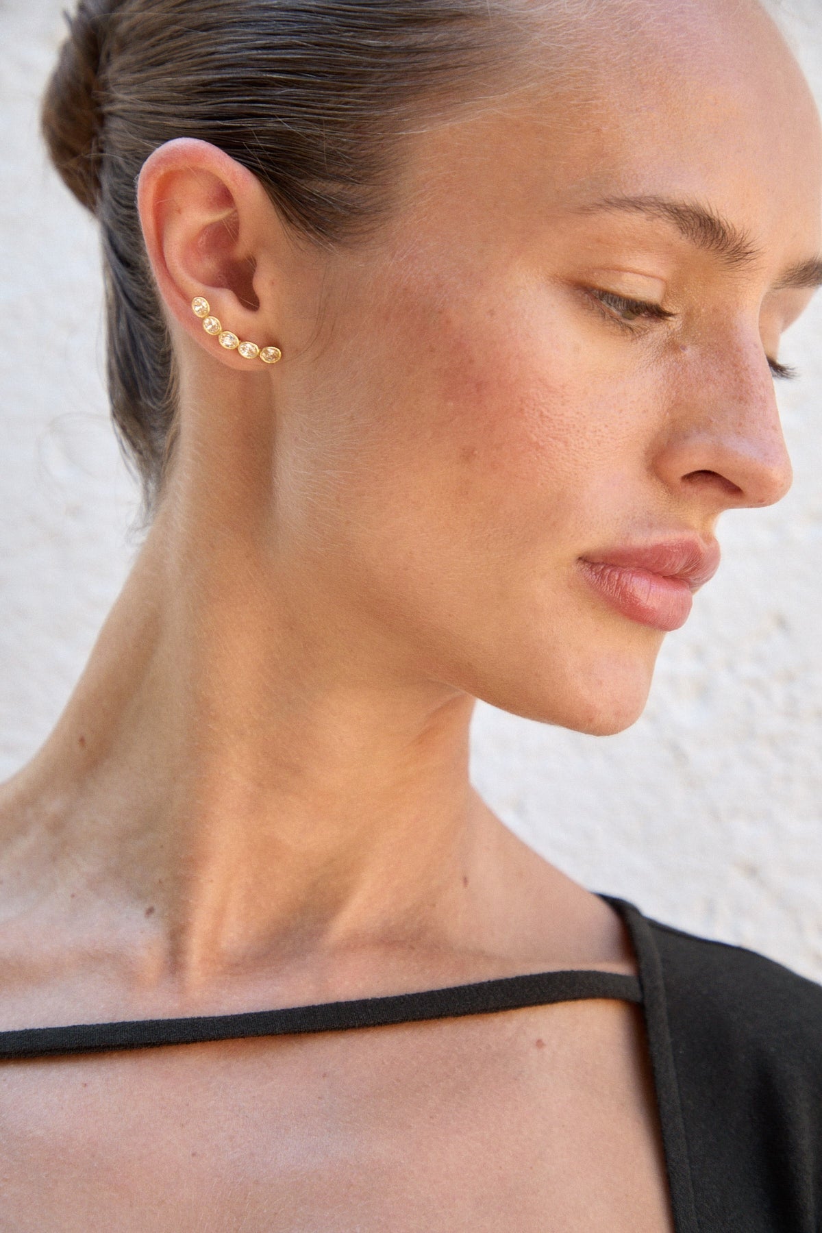 SILK GOLD EARRINGS