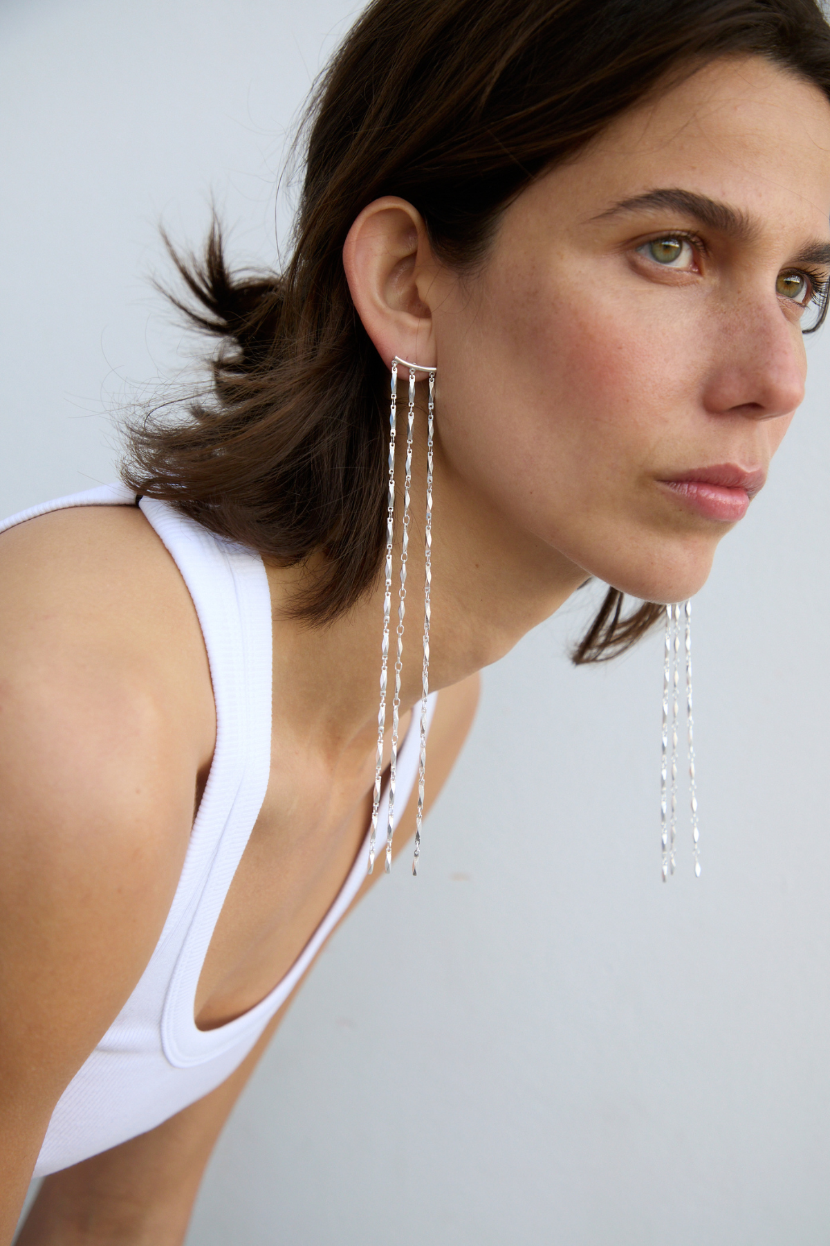 MADONNA SILVER EARRINGS